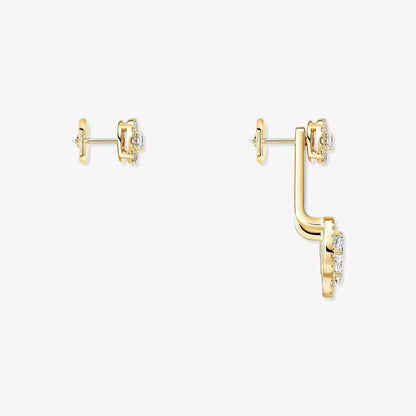[Panda Jewelry] My Twin Trio  Diamond Earrings