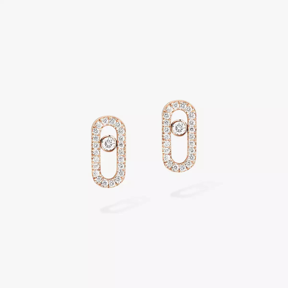 [Panda Jewelry]Move Uno Diamond Earrings
