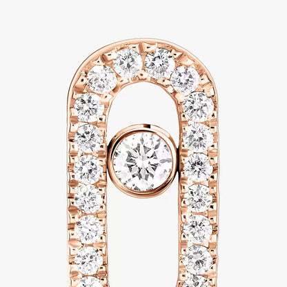 [Panda Jewelry]Move Uno Diamond Earrings