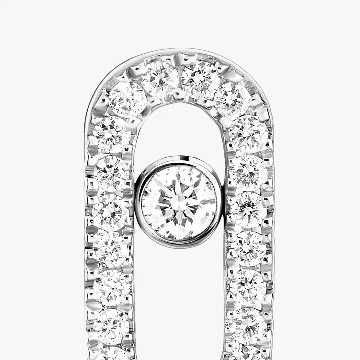 [Panda Jewelry]Move Uno Diamond Earrings