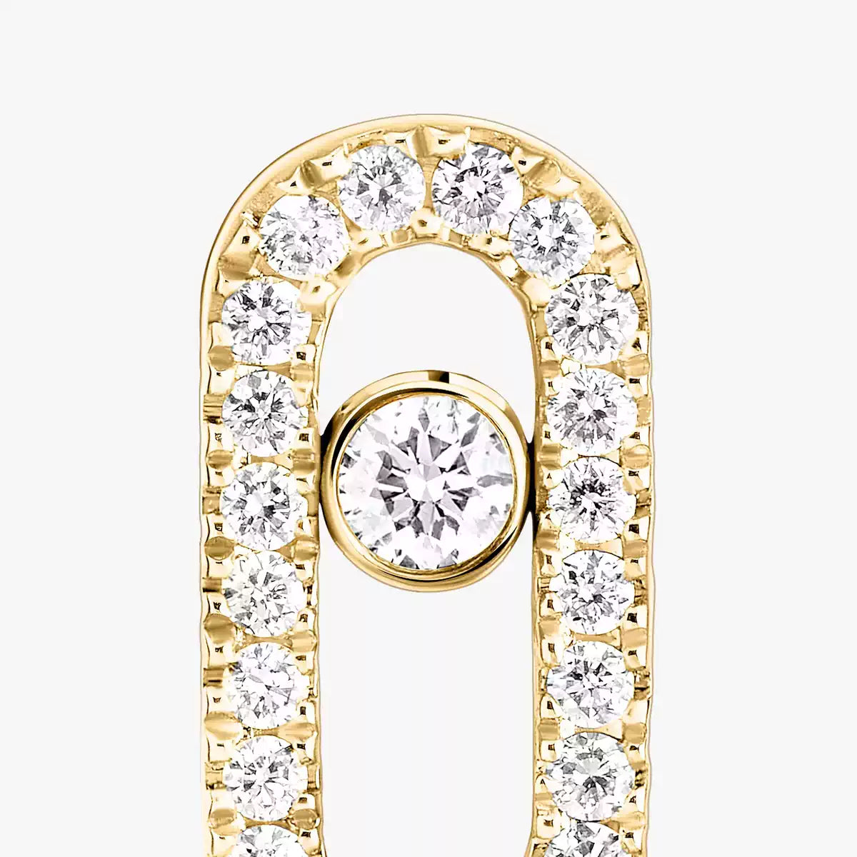 [Panda Jewelry]Move Uno Diamond Earrings