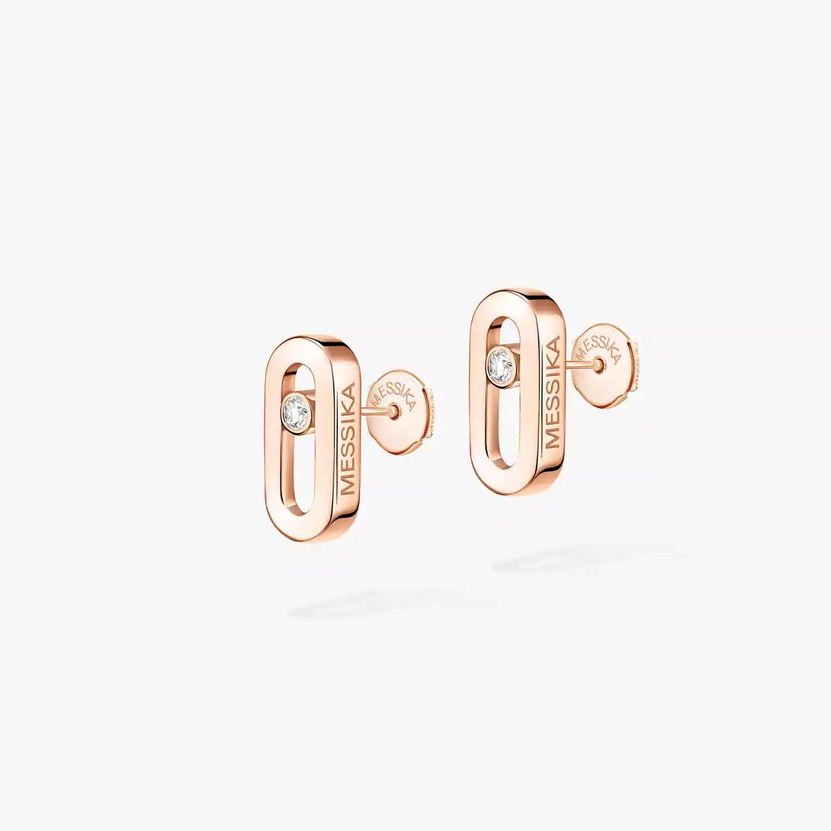 [Panda Jewelry]Move Uno Diamond Stud Earrings