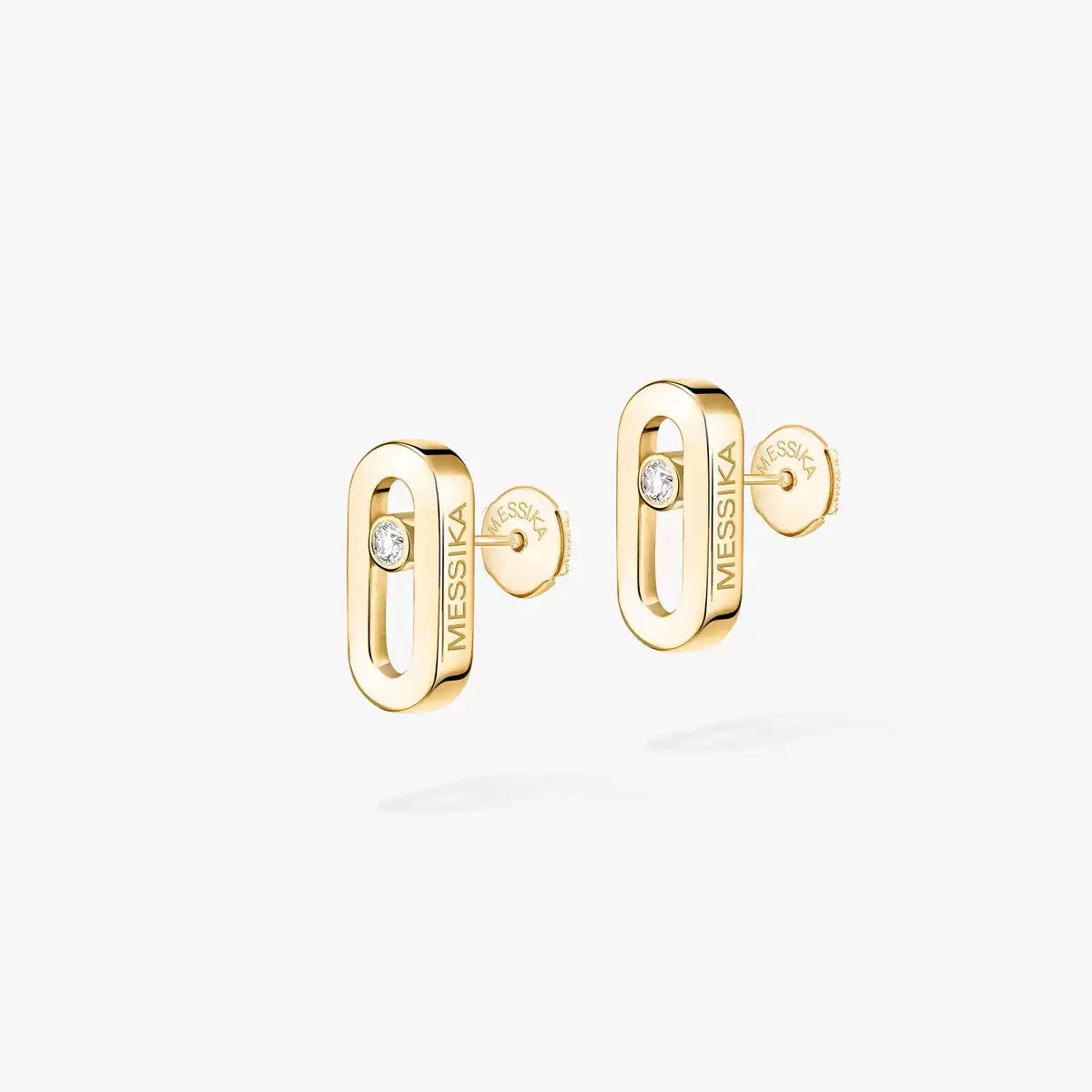 [Panda Jewelry]Move Uno Diamond Stud Earrings