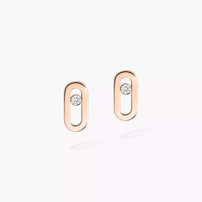 [Panda Jewelry]Move Uno Diamond Stud Earrings