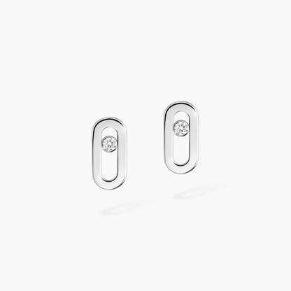 [Panda Jewelry]Move Uno Diamond Stud Earrings