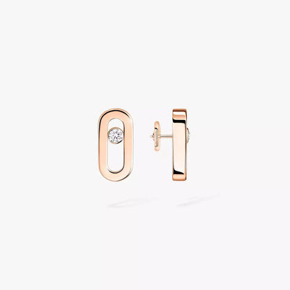 [Panda Jewelry]Move Uno Diamond Stud Earrings