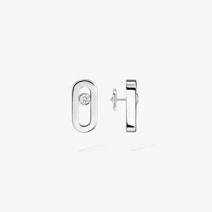 [Panda Jewelry]Move Uno Diamond Stud Earrings