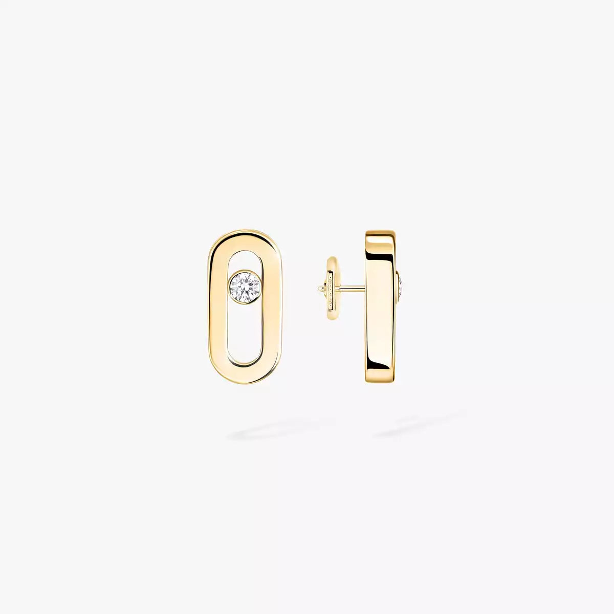 [Panda Jewelry]Move Uno Diamond Stud Earrings