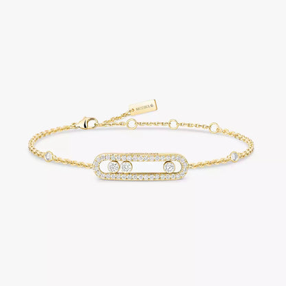 [Panda Jewelry]Pav茅 Baby Move Diamond Bracelet