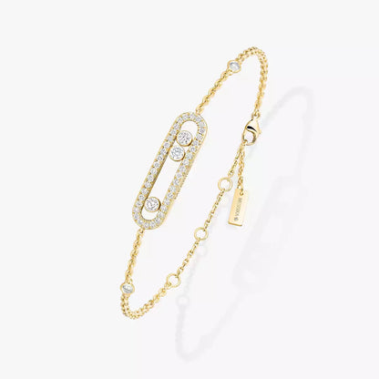 [Panda Jewelry]Pav茅 Baby Move Diamond Bracelet