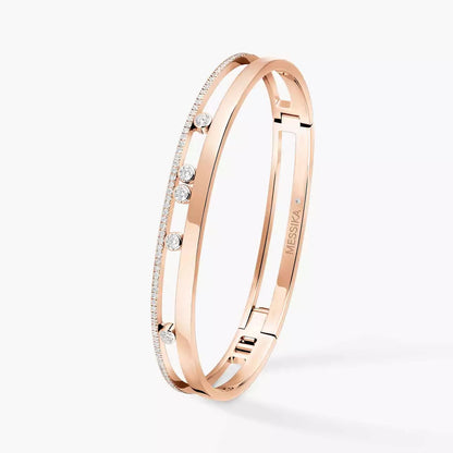 [Panda Jewelry]Move Romane Diamond Bangle Bracelet