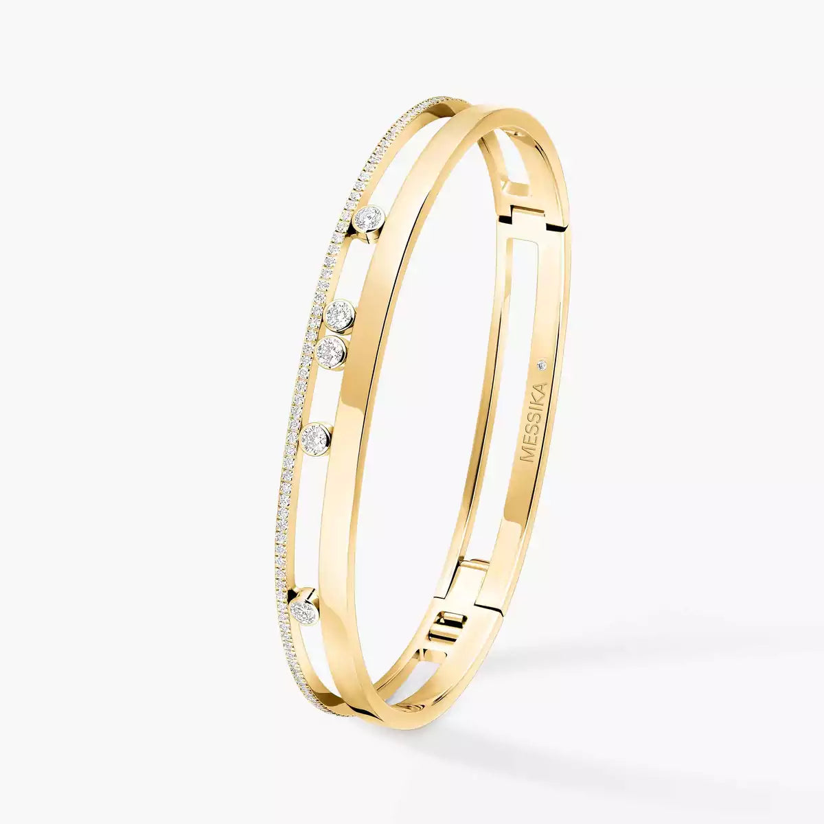 [Panda Jewelry]Move Romane Diamond Bangle Bracelet
