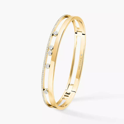 [Panda Jewelry]Move Romane Diamond Bangle Bracelet