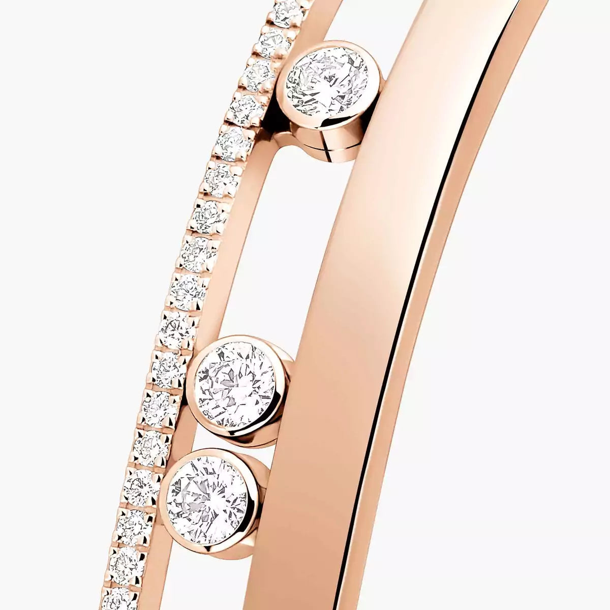 [Panda Jewelry]Move Romane Diamond Bangle Bracelet