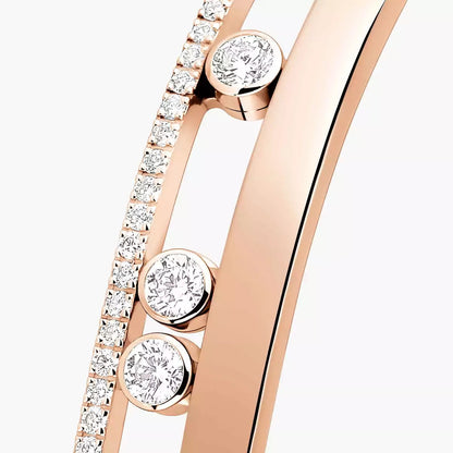 [Panda Jewelry]Move Romane Diamond Bangle Bracelet