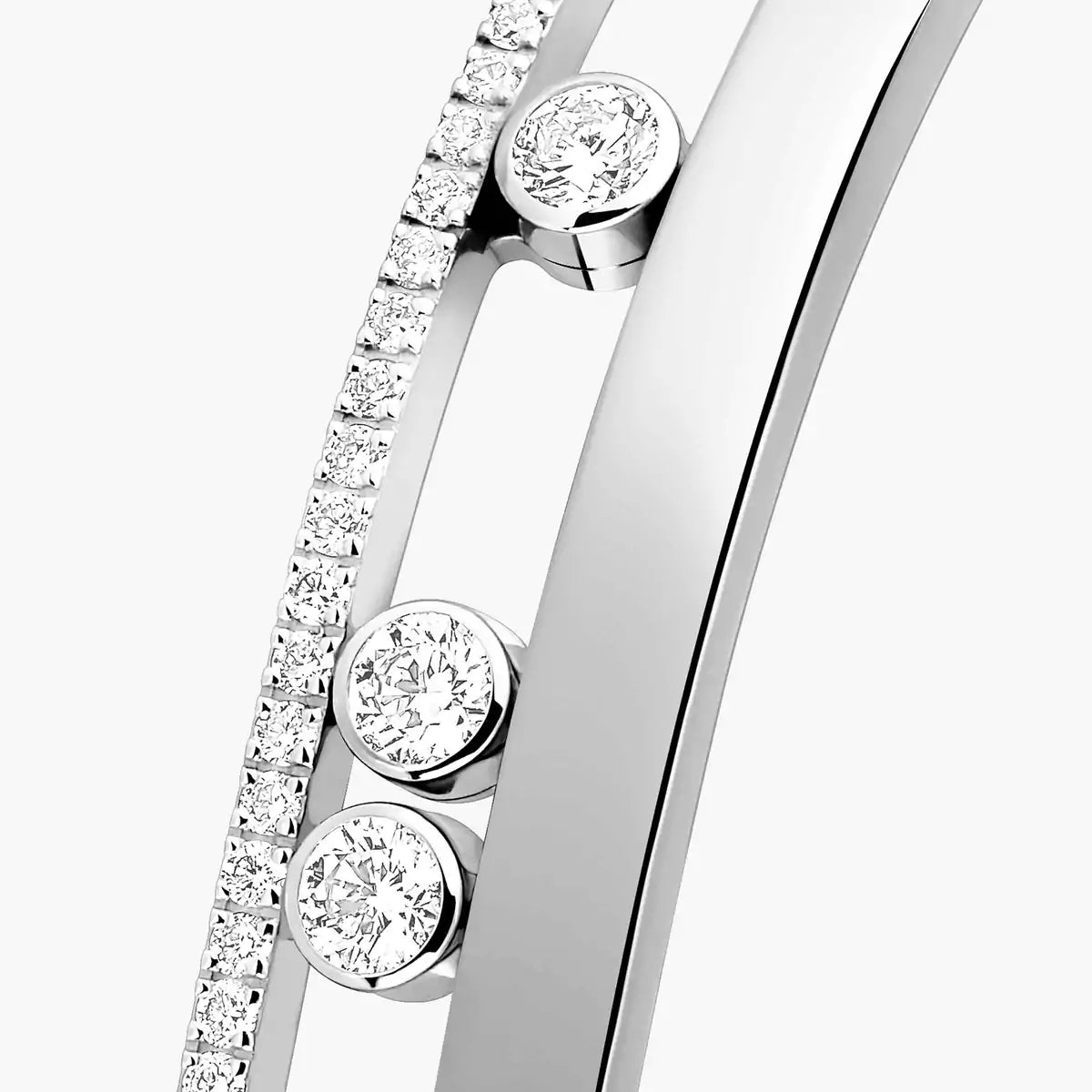 [Panda Jewelry]Move Romane Diamond Bangle Bracelet