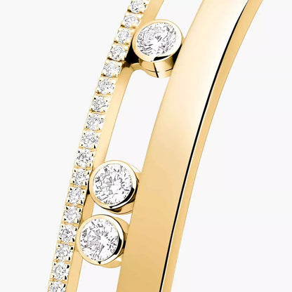 [Panda Jewelry]Move Romane Diamond Bangle Bracelet