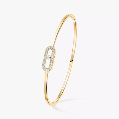 [Panda Jewelry]Move Uno pav茅 flex bangle medium