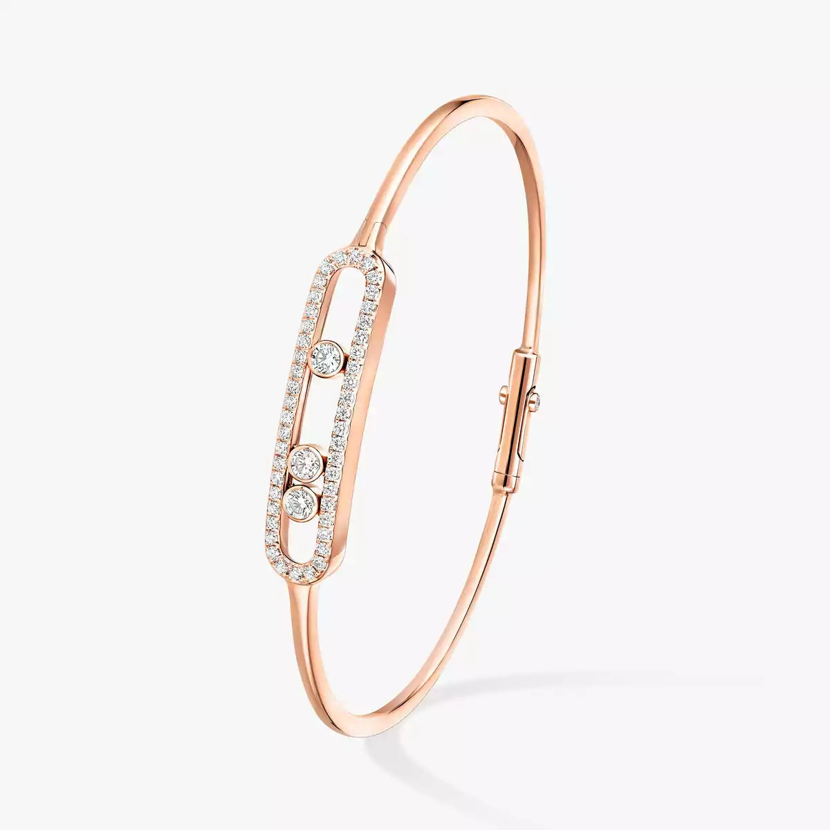 [Panda Jewelry]Move Pav茅 Diamond Bangle Bracelet M