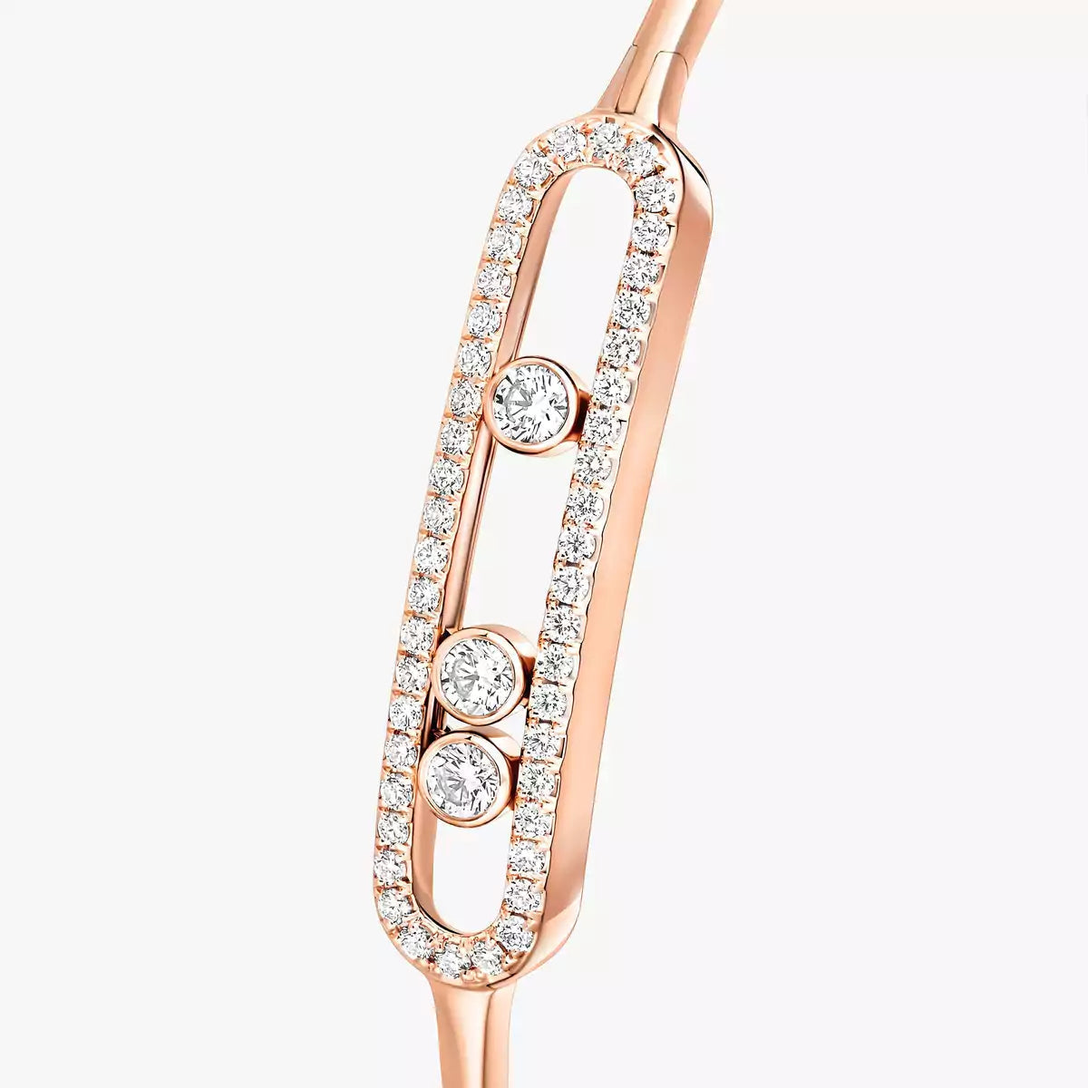 [Panda Jewelry]Move Pav茅 Diamond Bangle Bracelet M