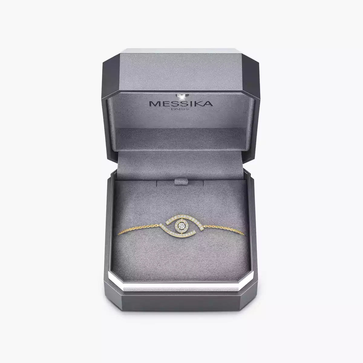 [Panda Jewelry]Lucky Eye Pave-Set Diamond Bracelet