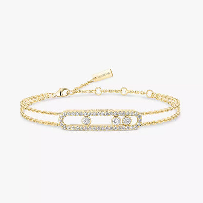 [Panda Jewelry] Move Classique pav茅 bracelet