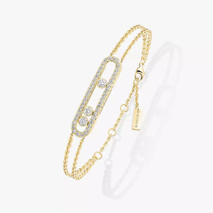 [Panda Jewelry] Move Classique pav茅 bracelet