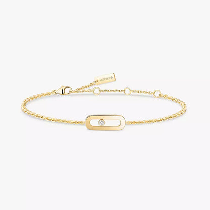 [Panda Jewelry]Move Uno Diamond Bracelet