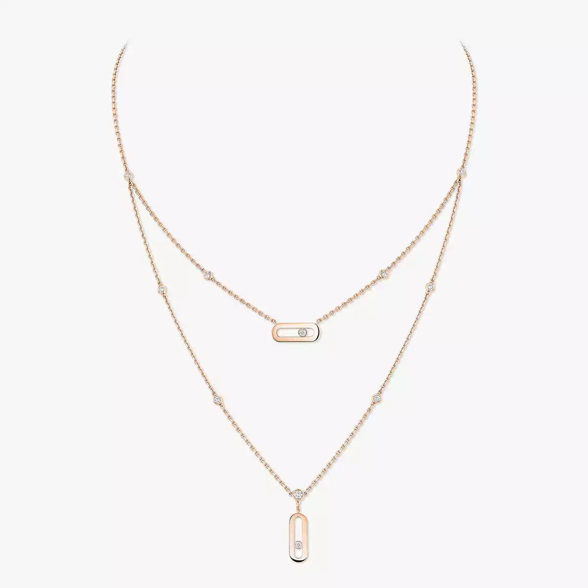 [Panda Jewelry] Move Uno Diamond Necklace