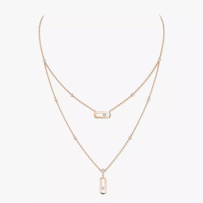 [Panda Jewelry] Move Uno Diamond Necklace