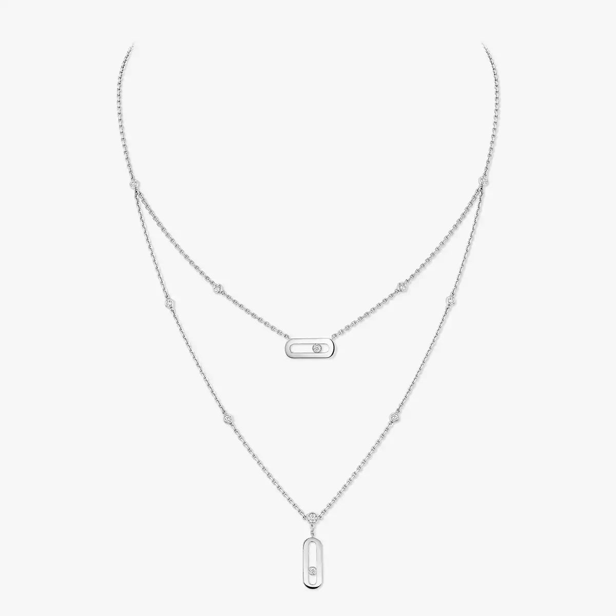 [Panda Jewelry] Move Uno Diamond Necklace