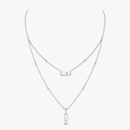 [Panda Jewelry] Move Uno Diamond Necklace