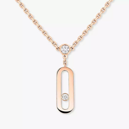 [Panda Jewelry] Move Uno Diamond Necklace