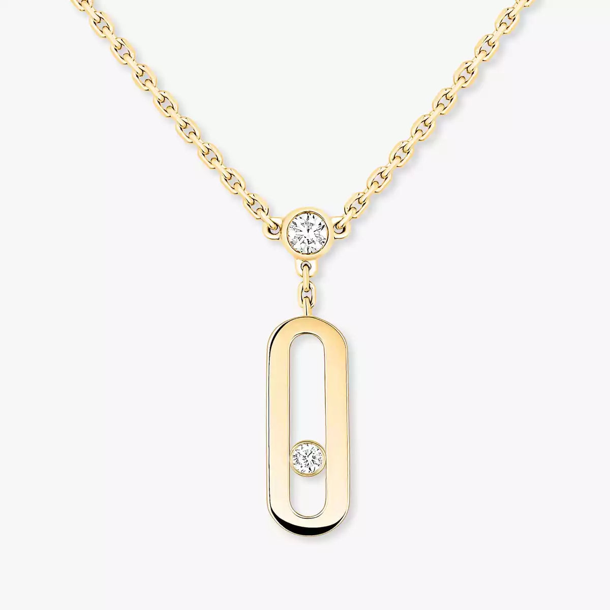 [Panda Jewelry] Move Uno Diamond Necklace