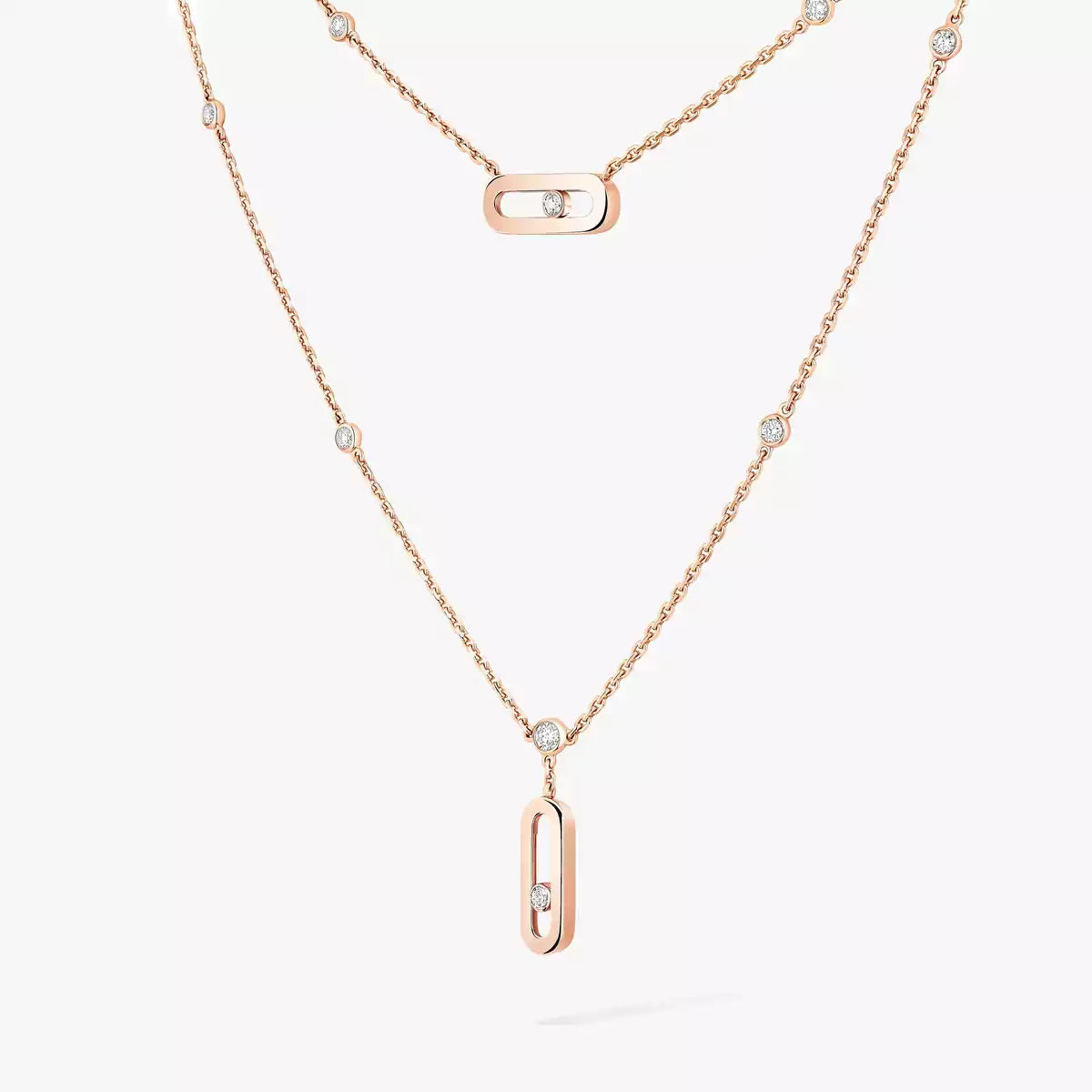 [Panda Jewelry] Move Uno Diamond Necklace