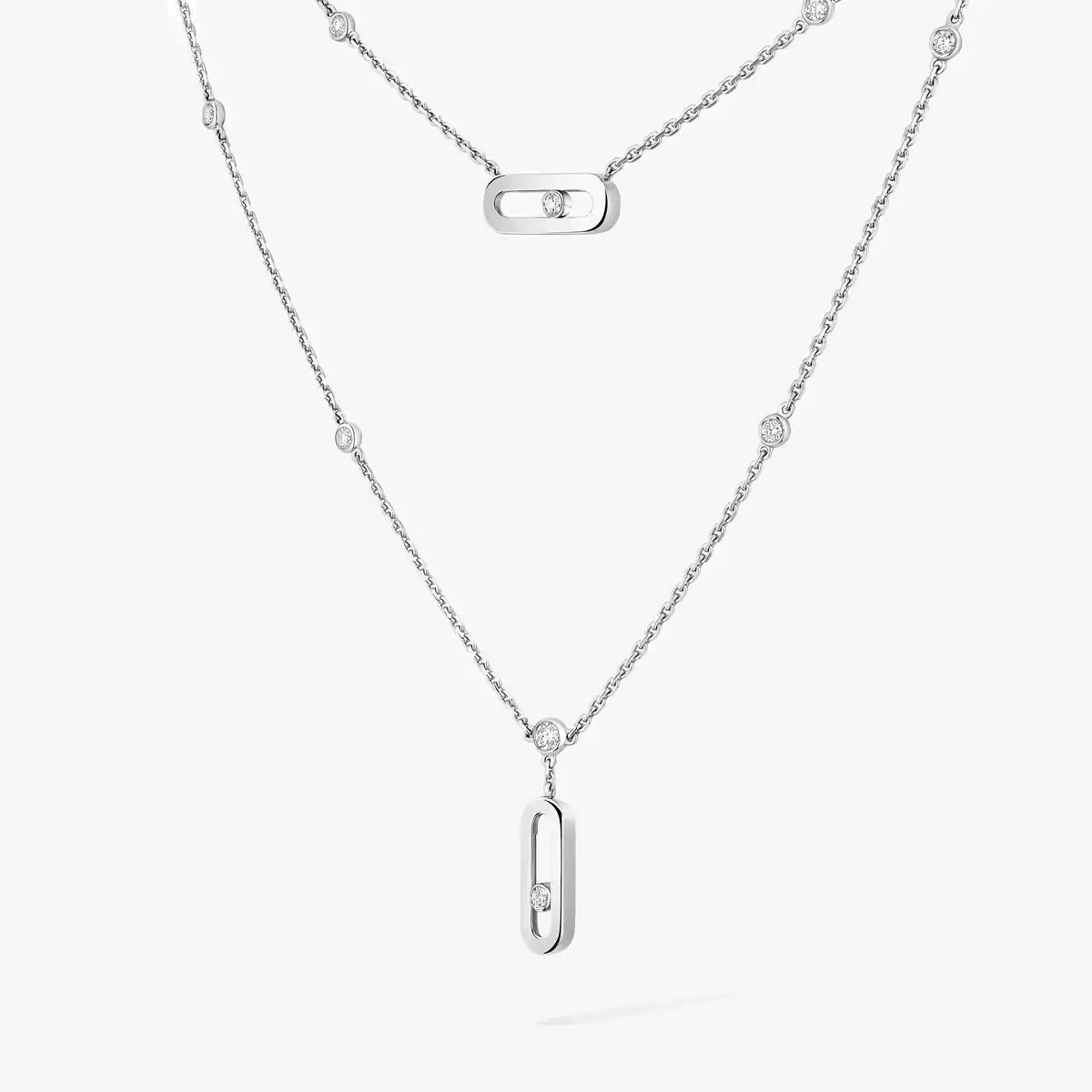 [Panda Jewelry] Move Uno Diamond Necklace