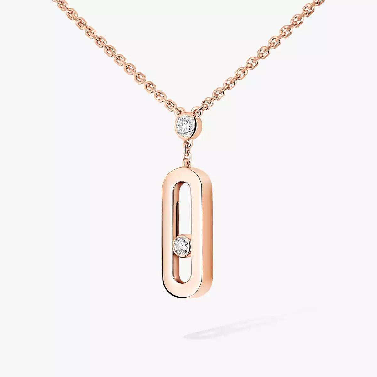 [Panda Jewelry] Move Uno Gold Diamond Long Necklace