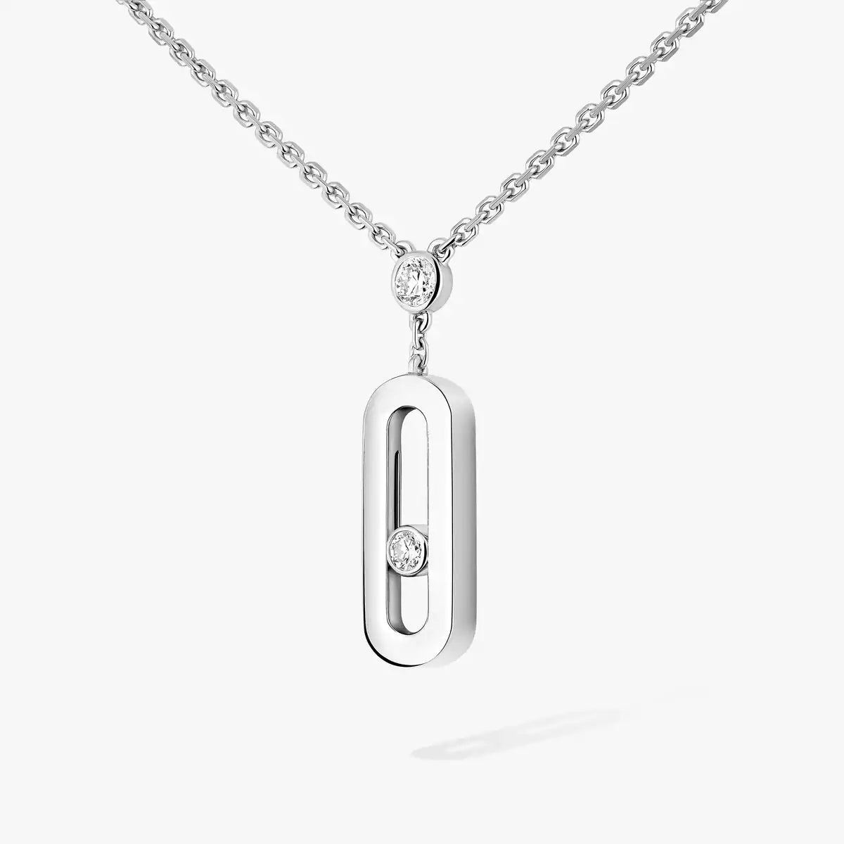 [Panda Jewelry] Move Uno Gold Diamond Long Necklace