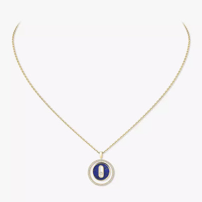 [Panda Jewelry]Lucky Move Diamond Necklace in Rose Gold and White Mother-of-Pearl