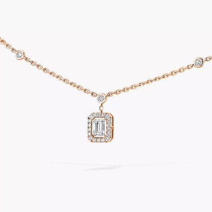 [Panda Jewelry]My Twin Diamond Necklace in Silver