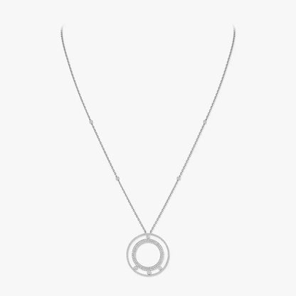 [Panda Jewelry]Move Romane Long Pave_-Set Diamond Necklace
