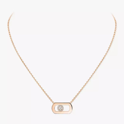[Panda Jewelry]So Move Diamond Necklace in Gold