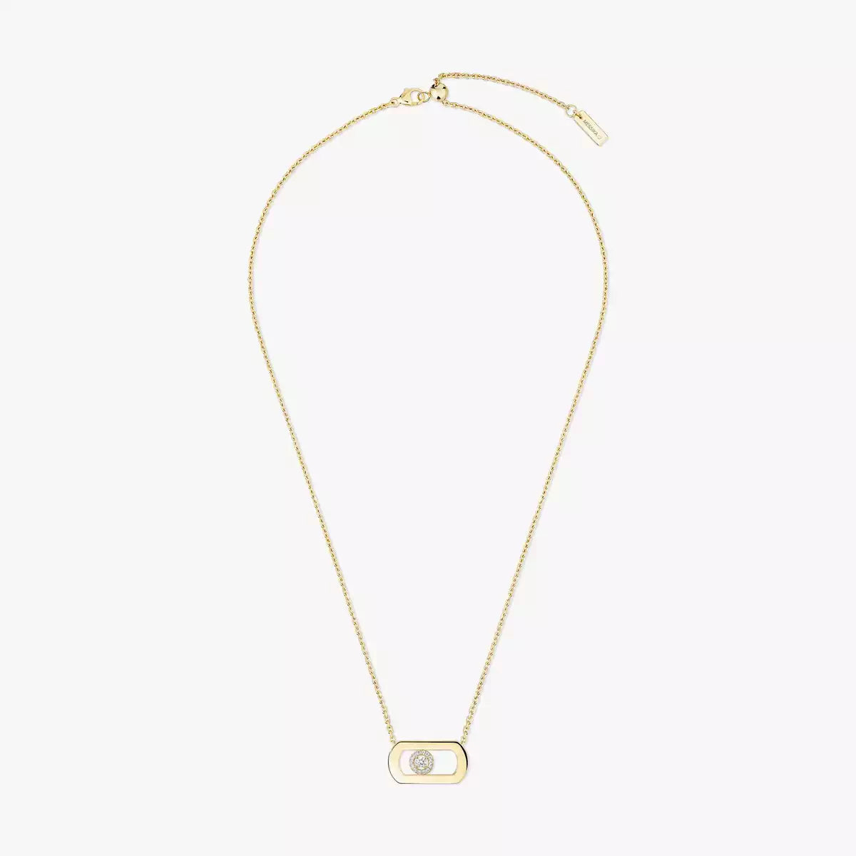 [Panda Jewelry]So Move Diamond Necklace in Gold