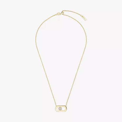 [Panda Jewelry]So Move Diamond Necklace in Gold