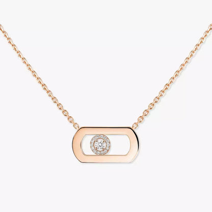 [Panda Jewelry]So Move Diamond Necklace in Gold