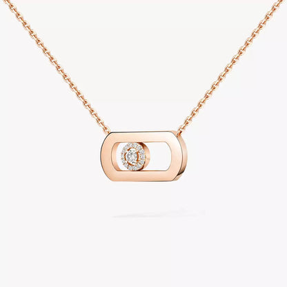 [Panda Jewelry]So Move Diamond Necklace in Gold