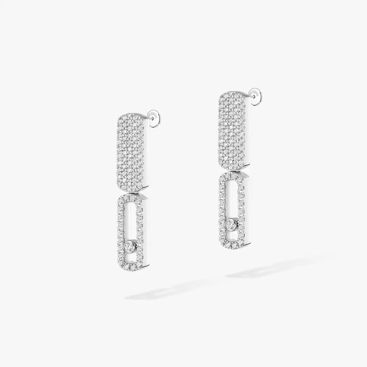 [Panda Jewelry]Imperial Move SM Diamond Earrings