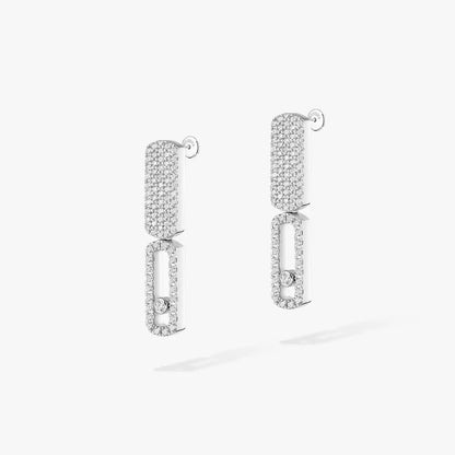[Panda Jewelry]Imperial Move SM Diamond Earrings