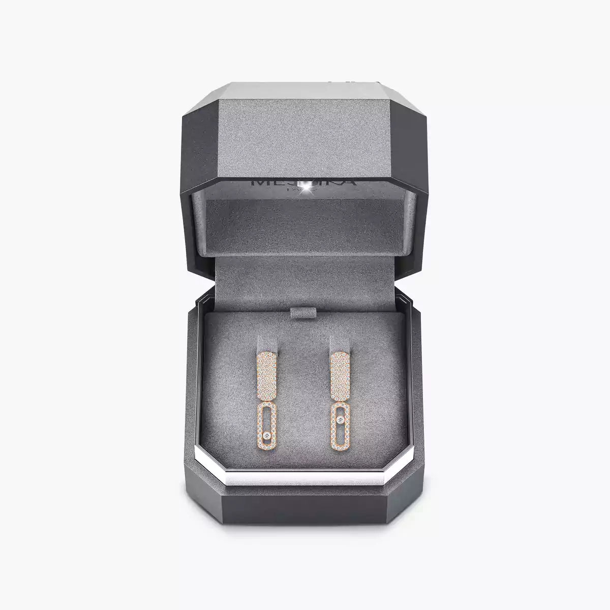 [Panda Jewelry]Imperial Move SM Diamond Earrings