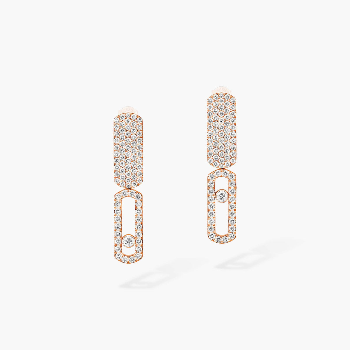 [Panda Jewelry]Imperial Move SM Diamond Earrings